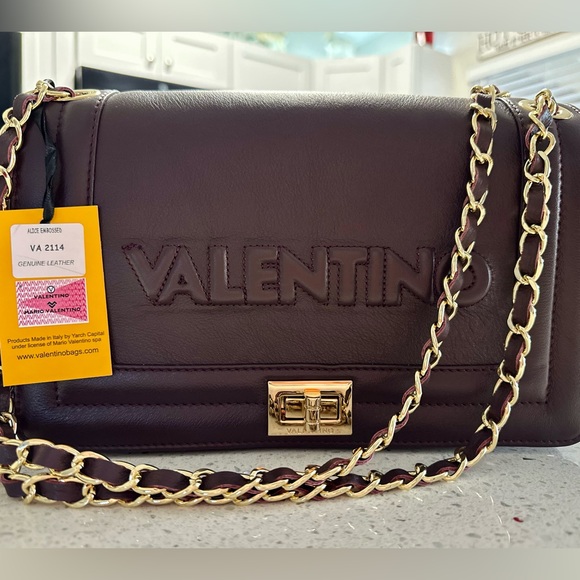 Valentino by Mario Valentino Alice Embossed Leather Shoulder Bag - Picture 3 of 7